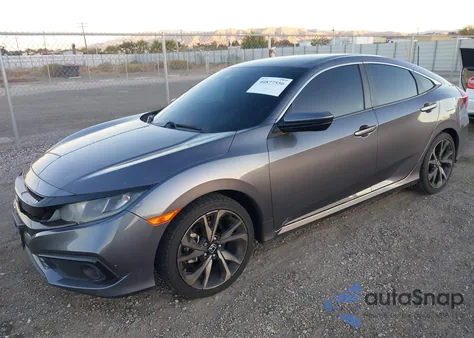 2019 Honda Civic Sport from USA, damaged, VIN 2HGFC2F83KH570844